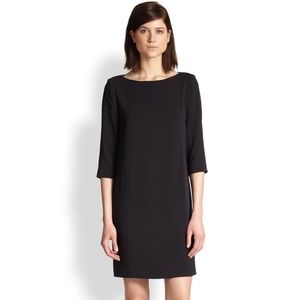 Vince Navy Three Quarter Sleeve Dress
